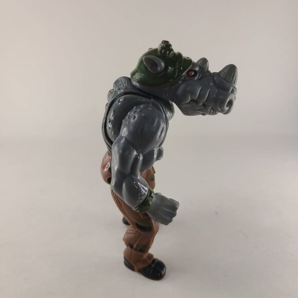 Vintage 1988 TMNT Ninja Turtles Rocksteady Action Figure 5" Playmates - Picture 2 of 5